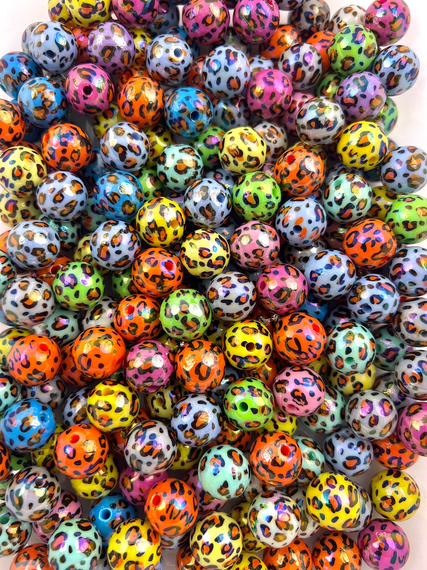 Colorful leopard Beads