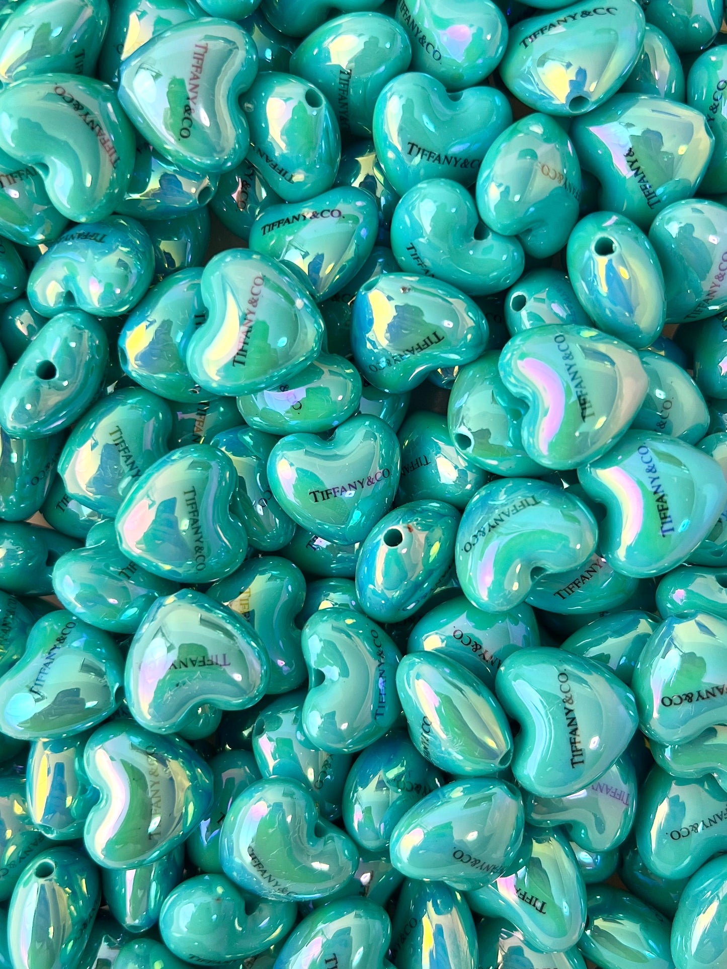 Tiff 20mm Heart beads