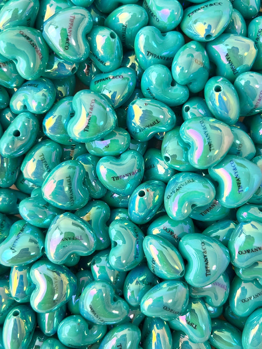 Tiff 20mm Heart beads
