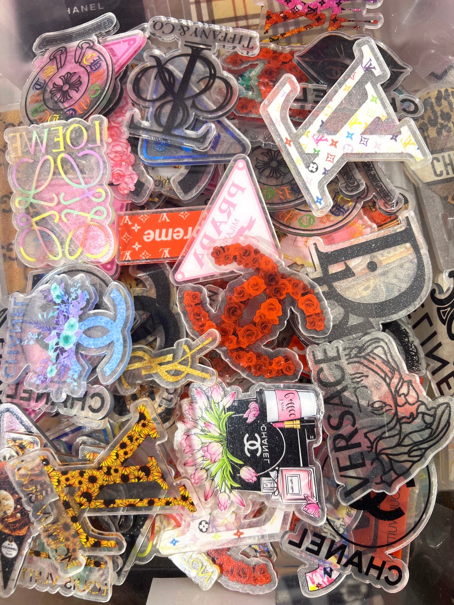 6cm Designer acrylic flatback sheets