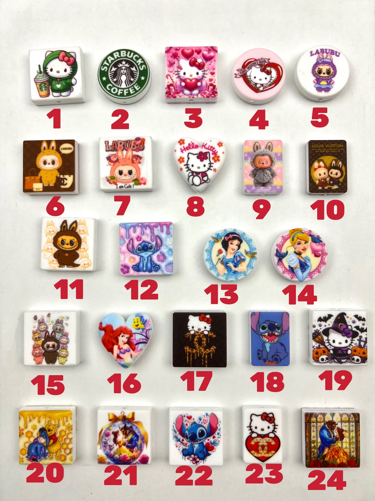 Silicone Character focal beads