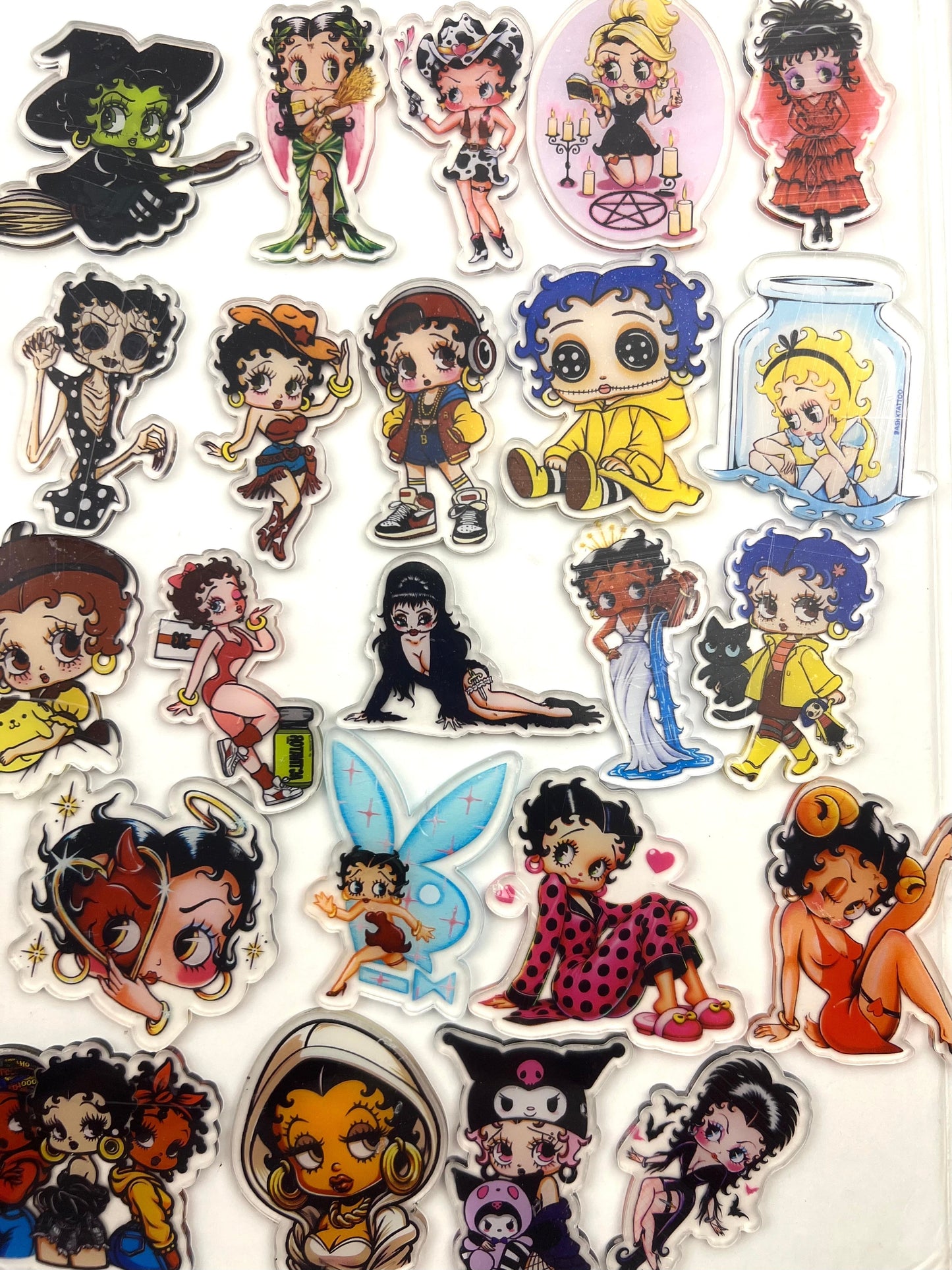 6cm beauty betty acrylic flatback sheet