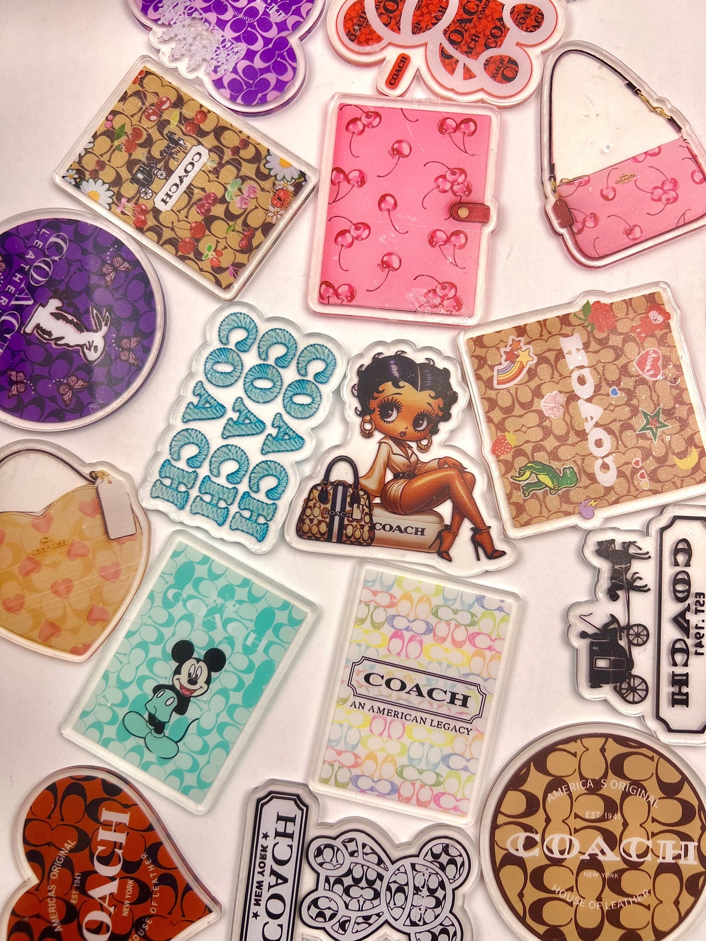 6cm Designer acrylic flatback sheets