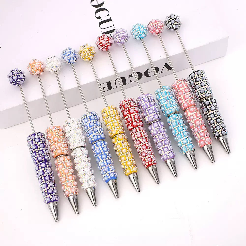 Pearls colorful fancy diy pens