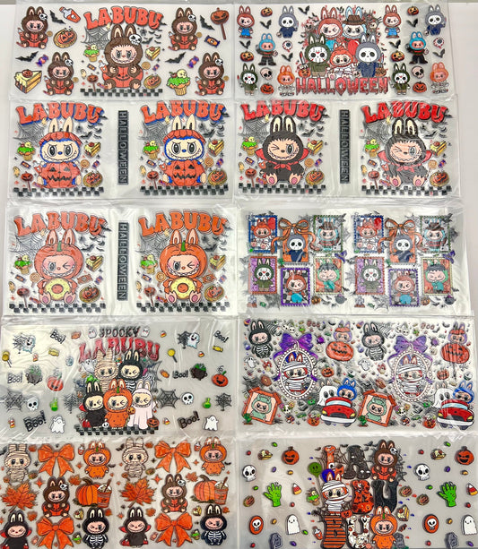 Labu I Halloween Cup wrap 16oz UVDTF stickers