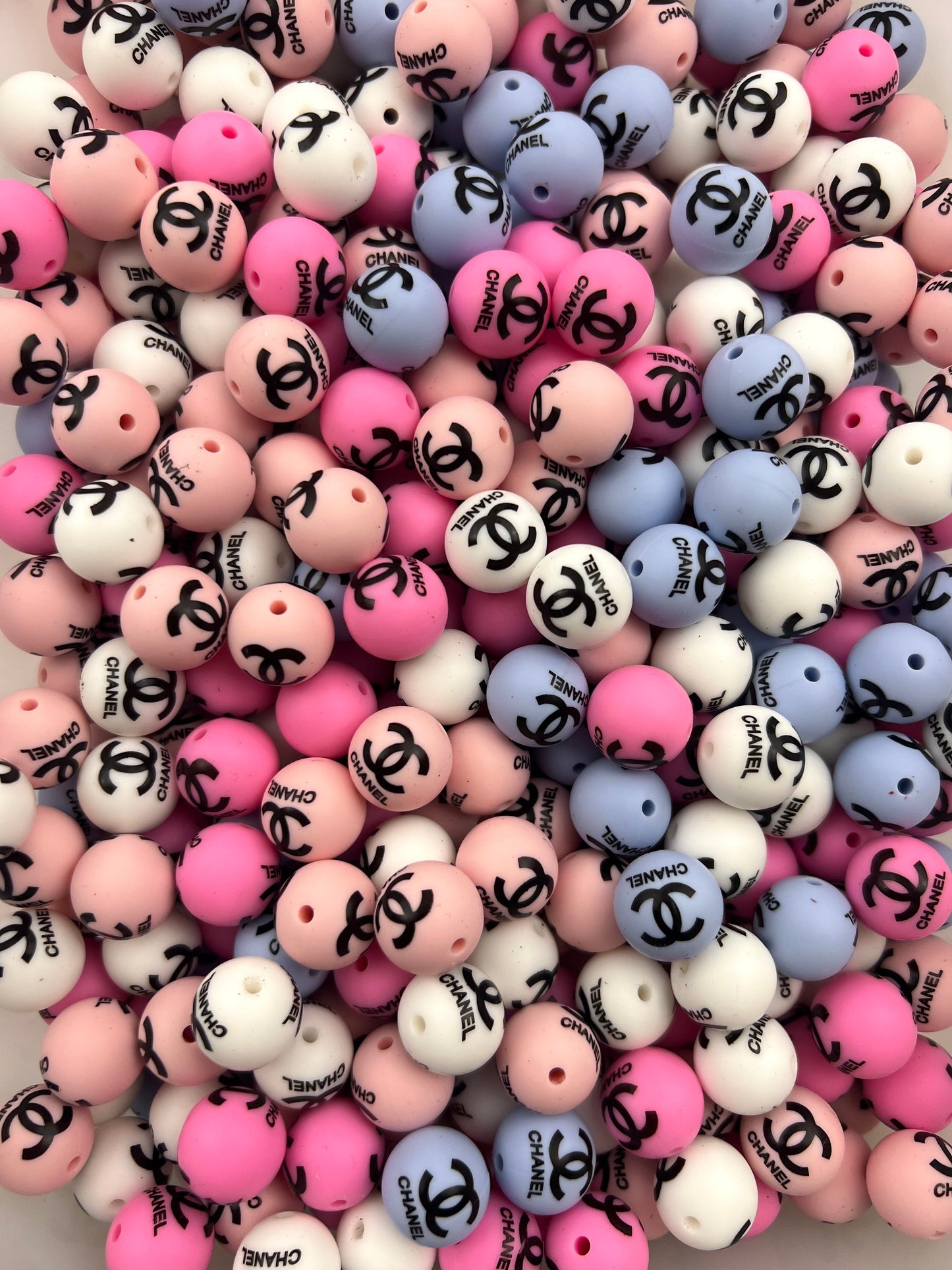 16mm Silicone designer beads(CC/VV/GG/DD/MK/YSl