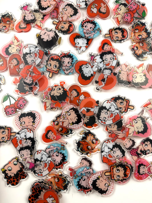 6cm beauty betty acrylic flatback sheet