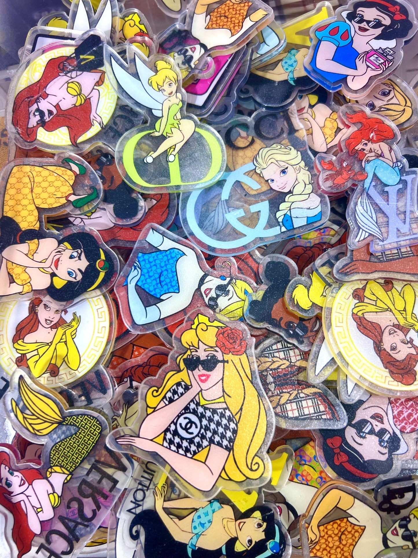 6cm Designer acrylic flatback sheets