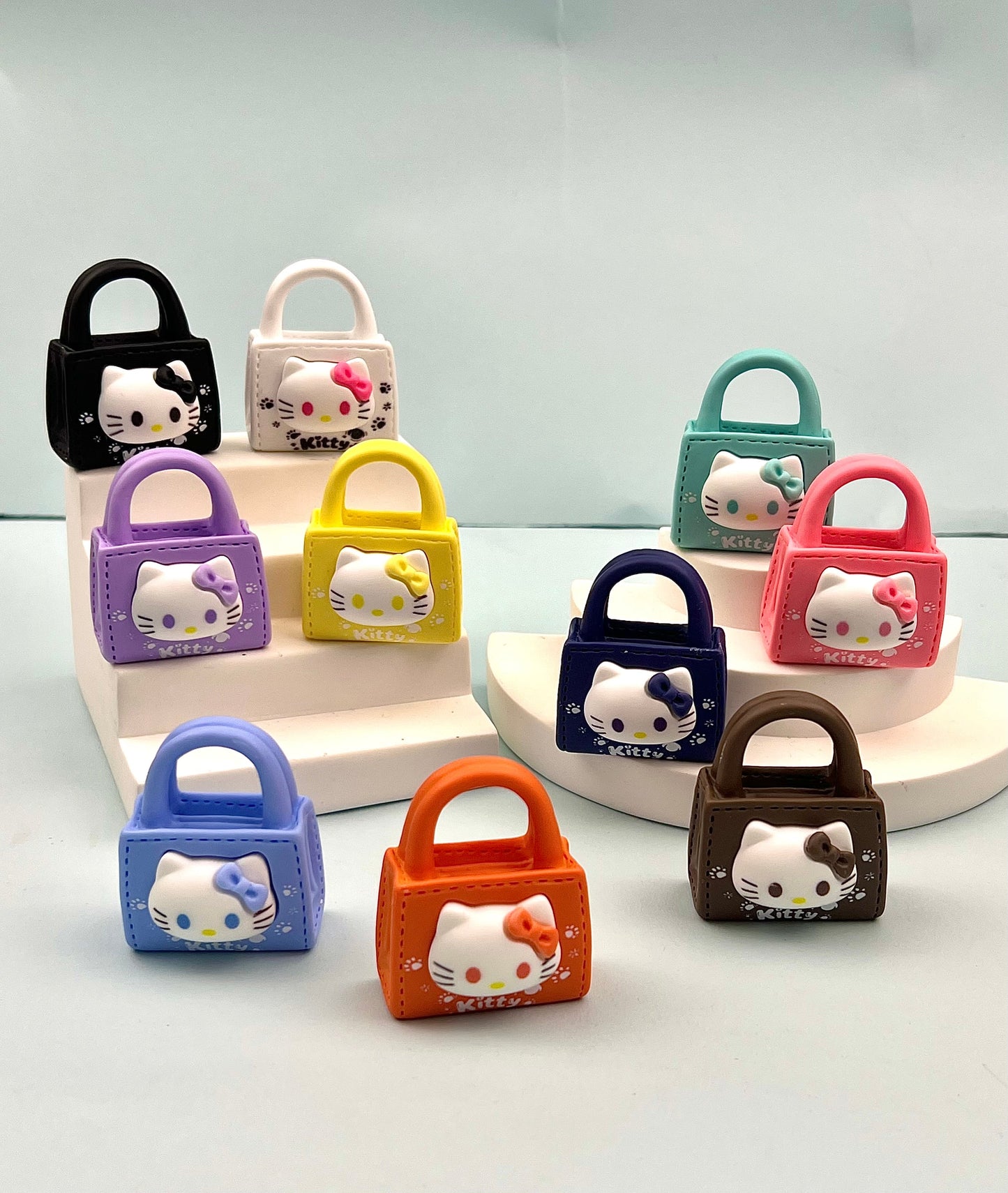 38mm Kitty face designer bag charm