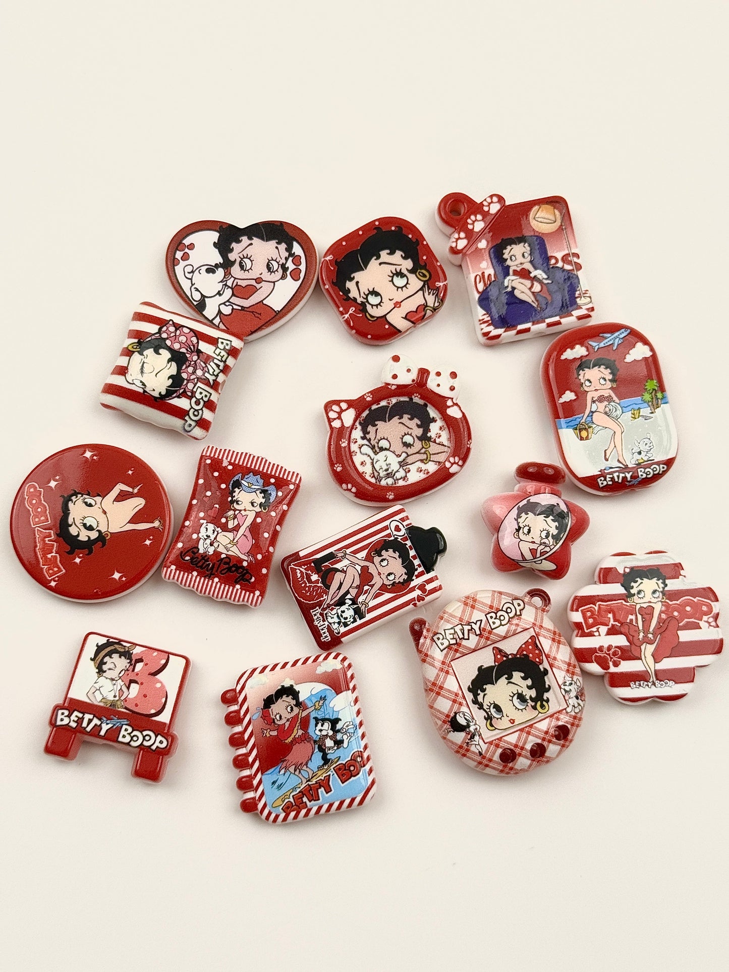 Betty boop pattern beads