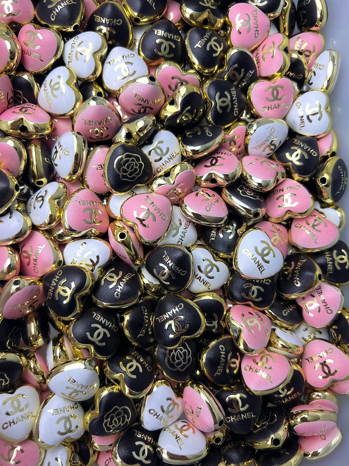 Cc and Vv heart mix beads
