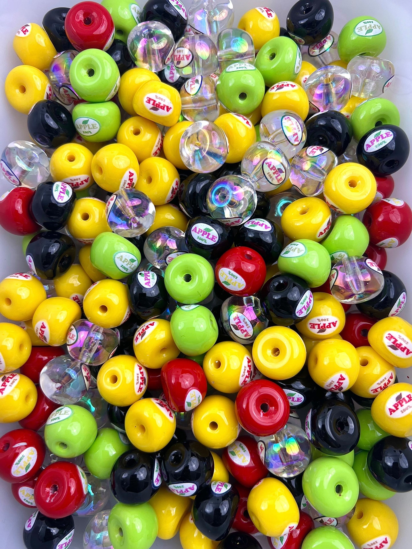 16mm apple Beads