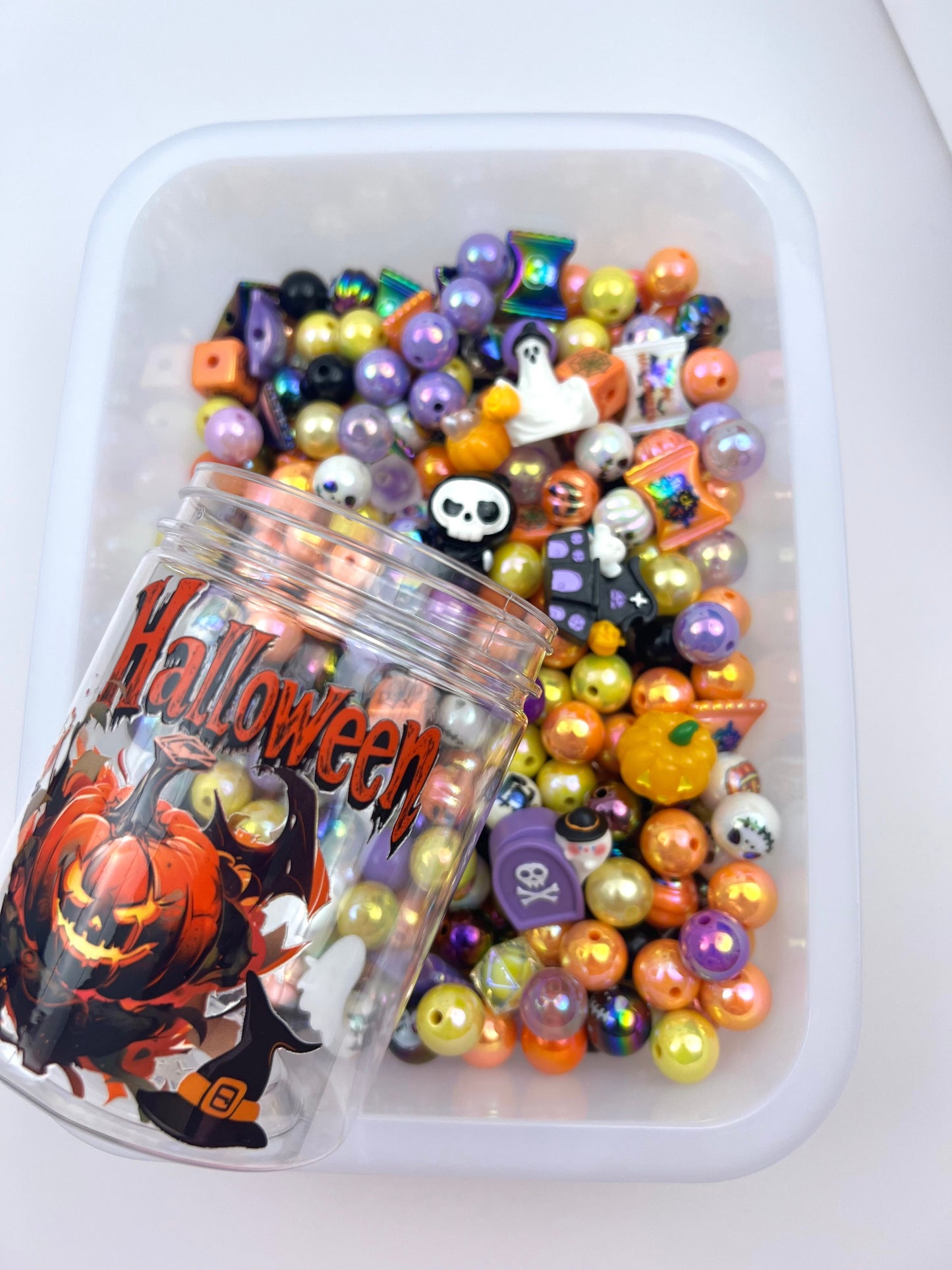 300ml acrylic bottle with designer beads