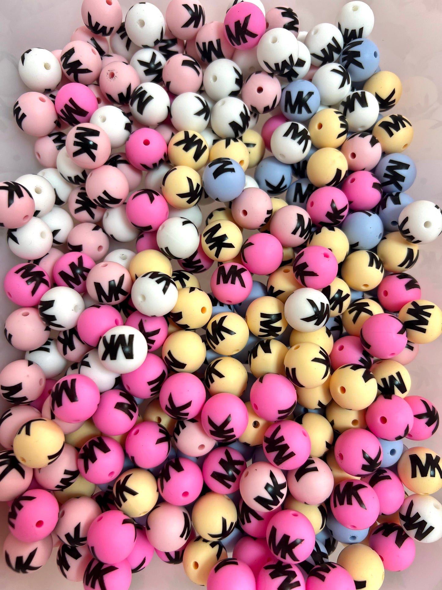 16mm Silicone designer beads(CC/VV/GG/DD/MK/YSl