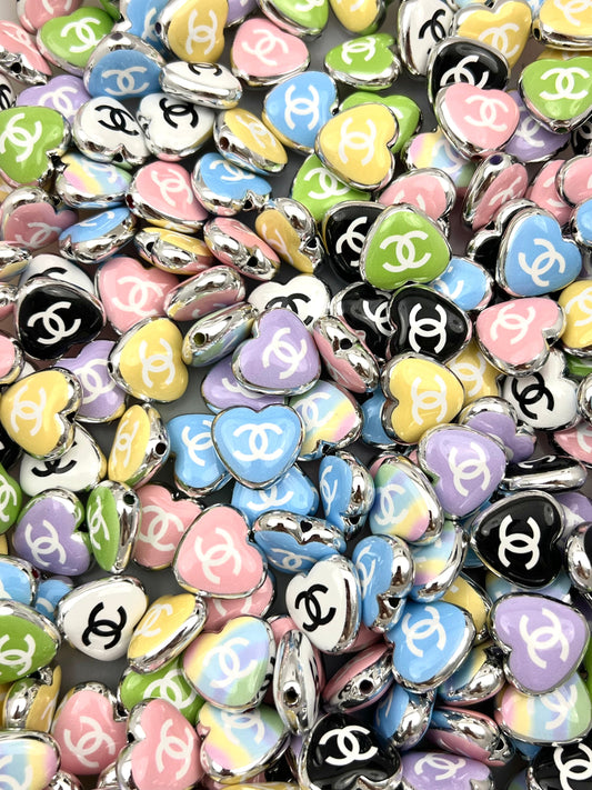 CC Designer 16mm heart beads