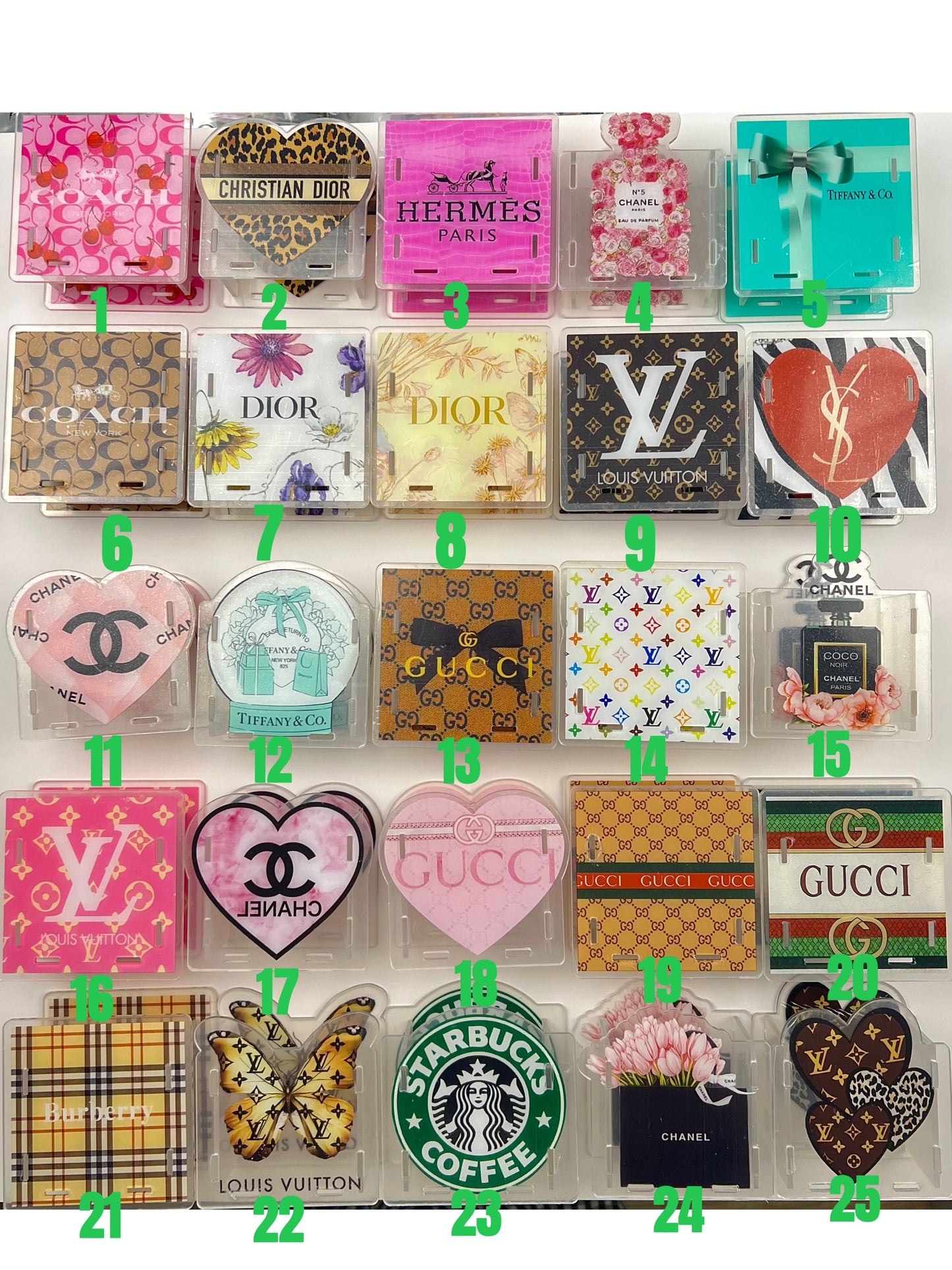 10cm designer pen holder