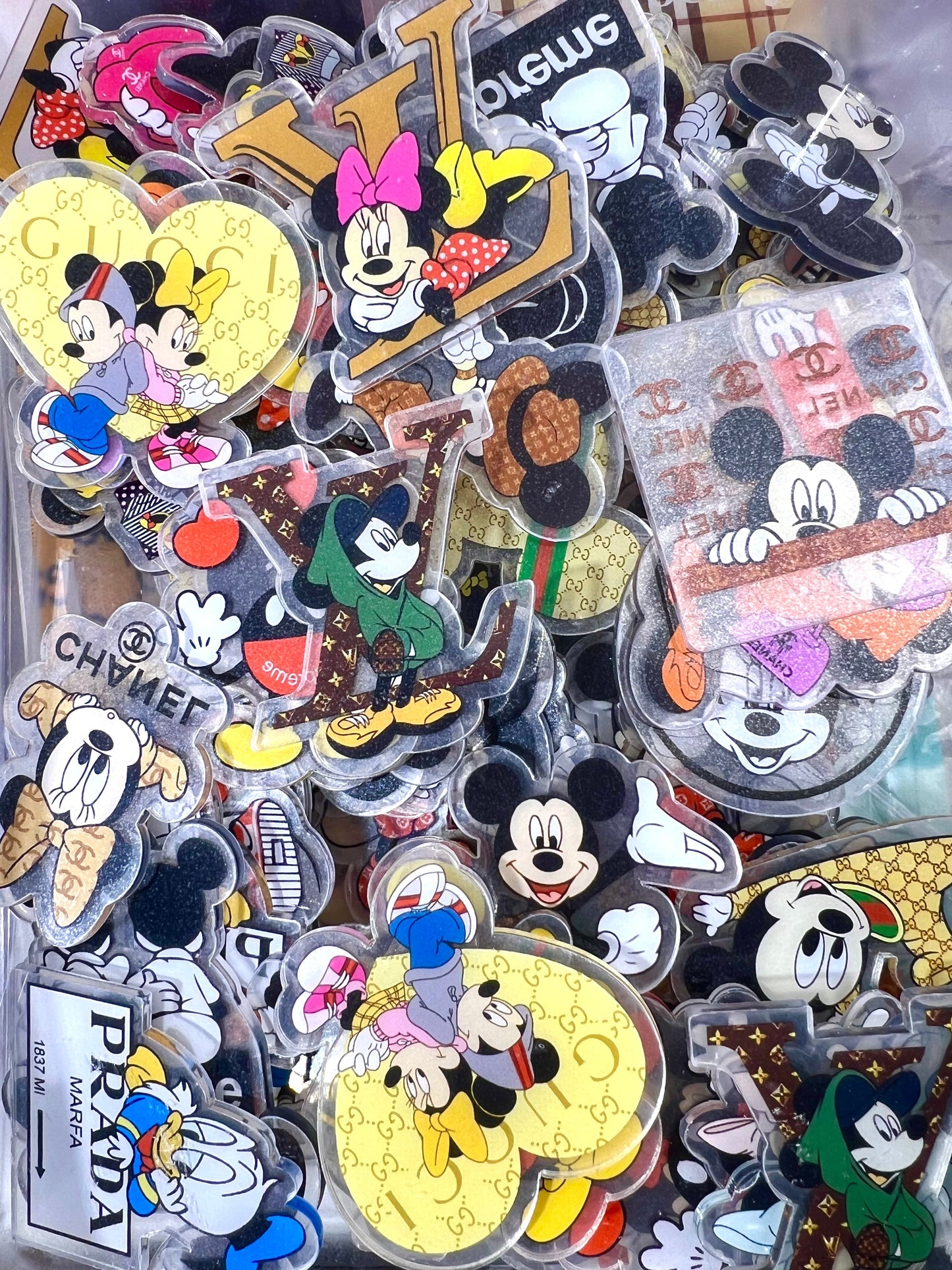 6cm Mickey Designer acrylic flatback sheet