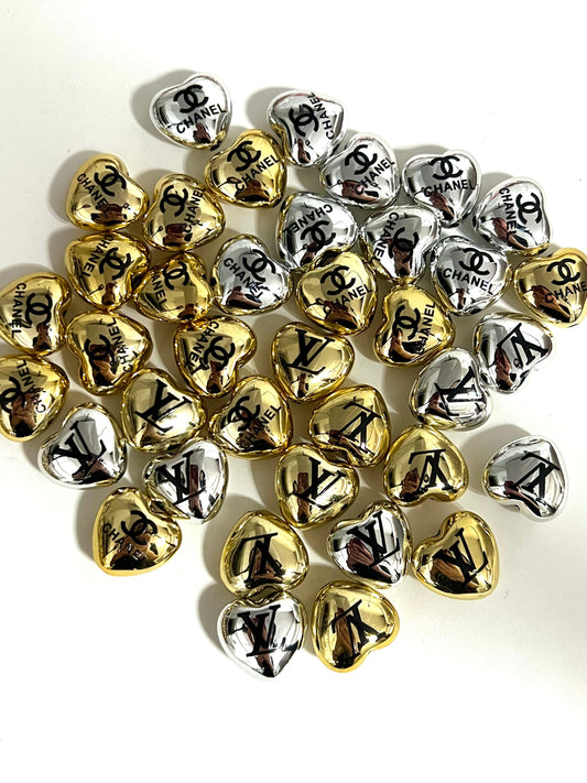 Designer 16mm Heart beads