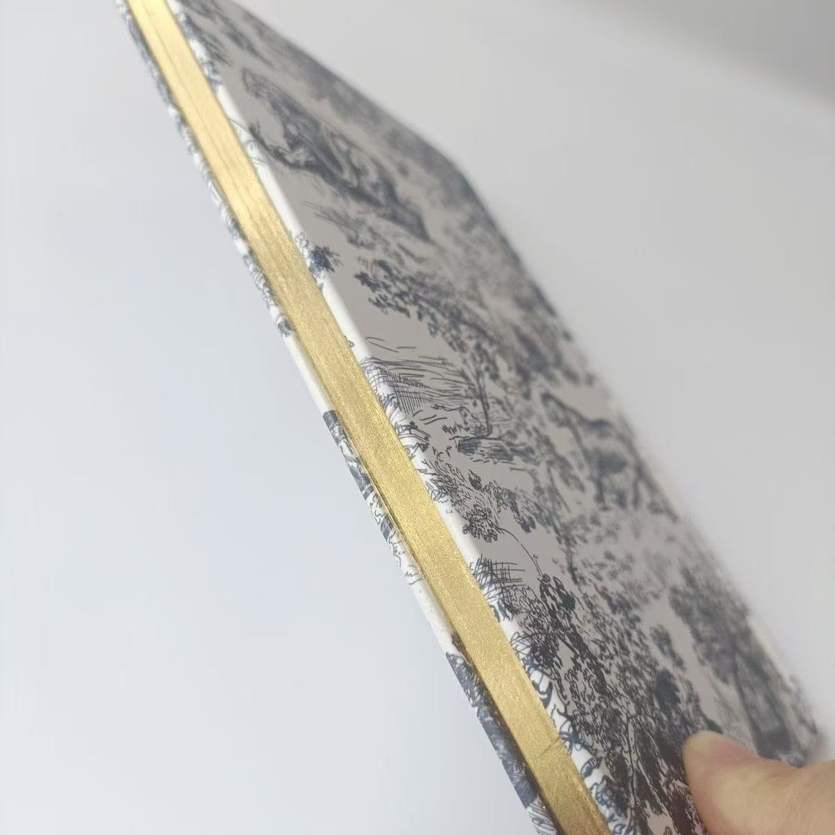 Di luxury gold line notebook