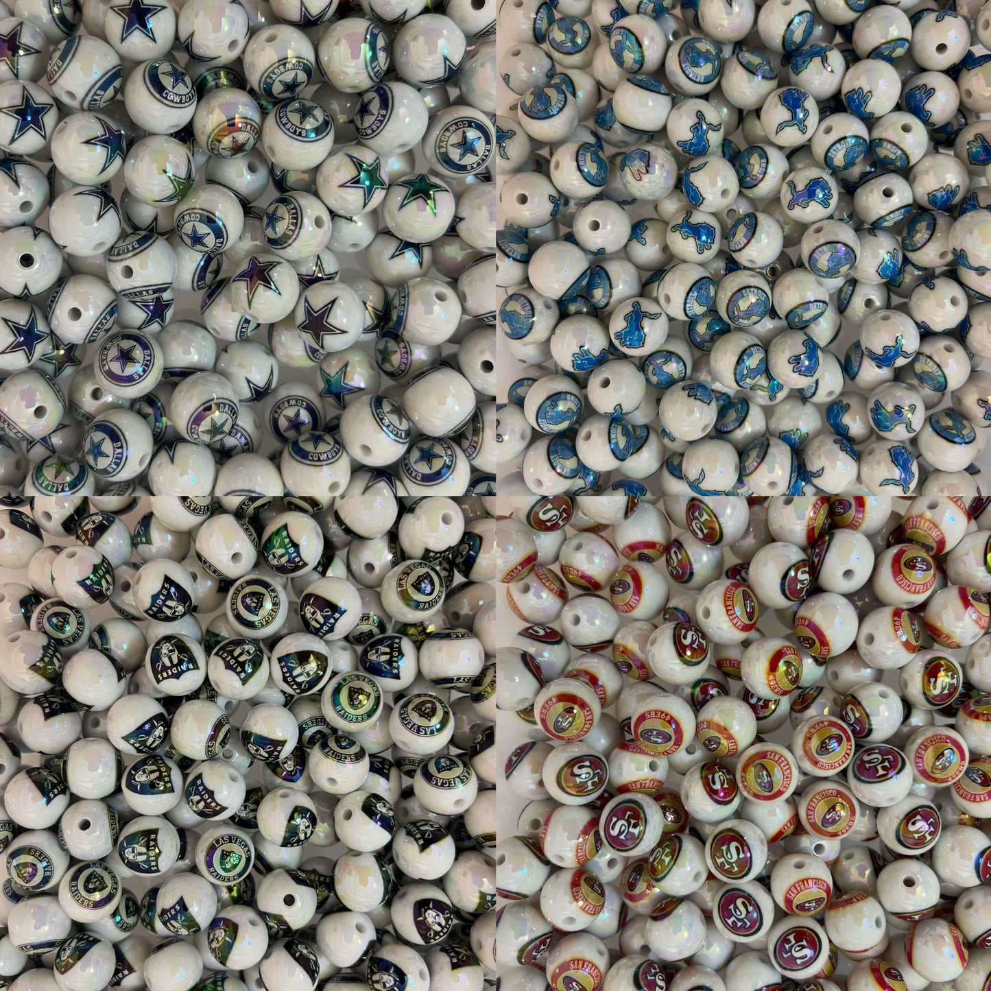 13 American football team bead